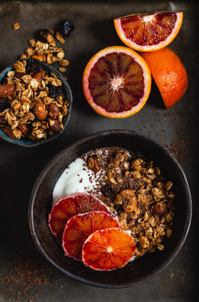 Granola z sycylijskimi pomarańczami