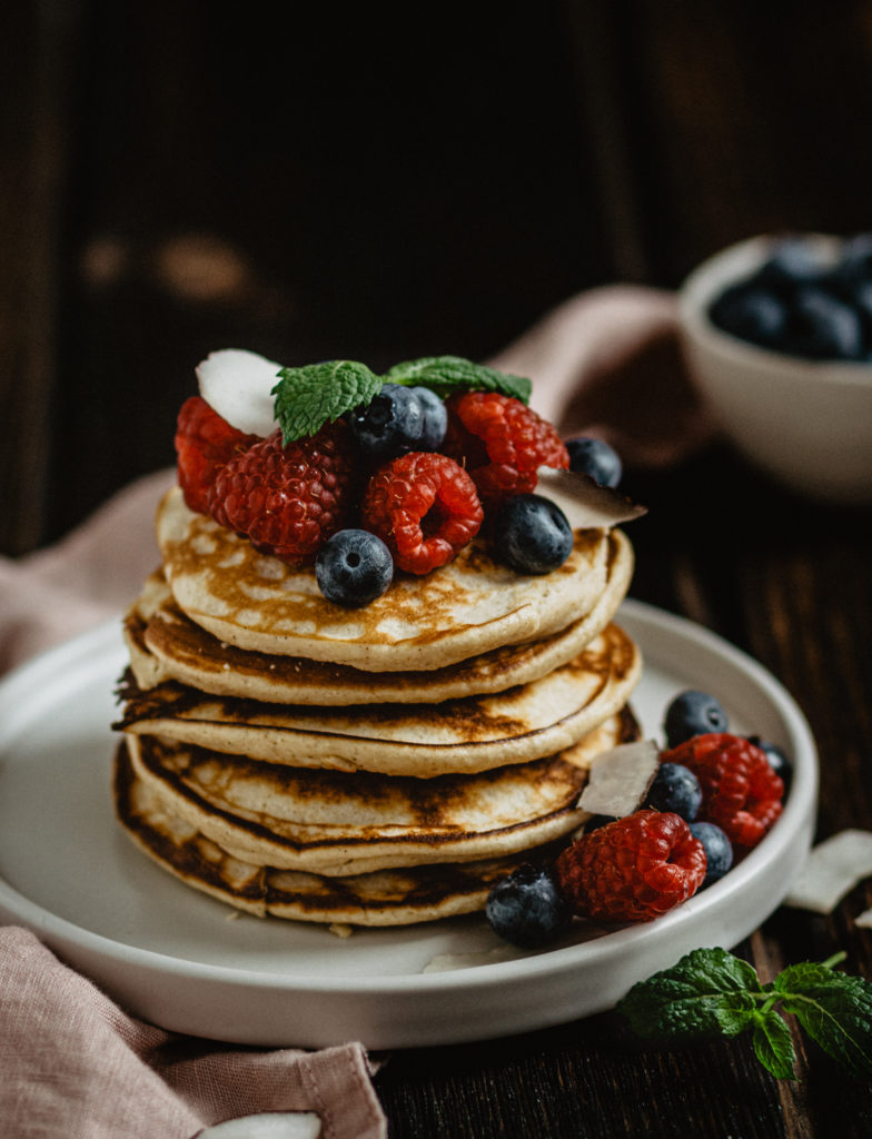 Pancakes z mąki kokosowej i maślanki